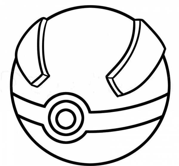 Раскраска Каваи Пикаachu В своейPok Ball