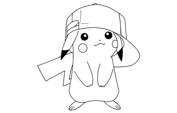 Раскраска Pokemon Пикачу