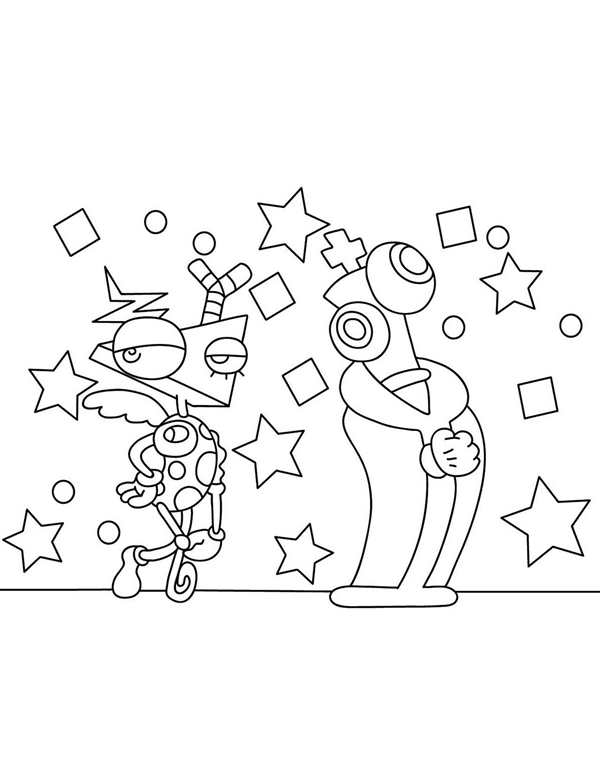 Digital Circus Coloring Page