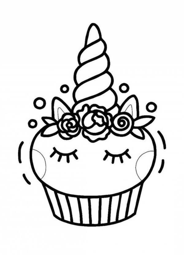 Cupcake раскраска