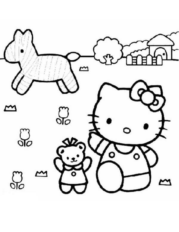 Hello, Kitty! Раскраска