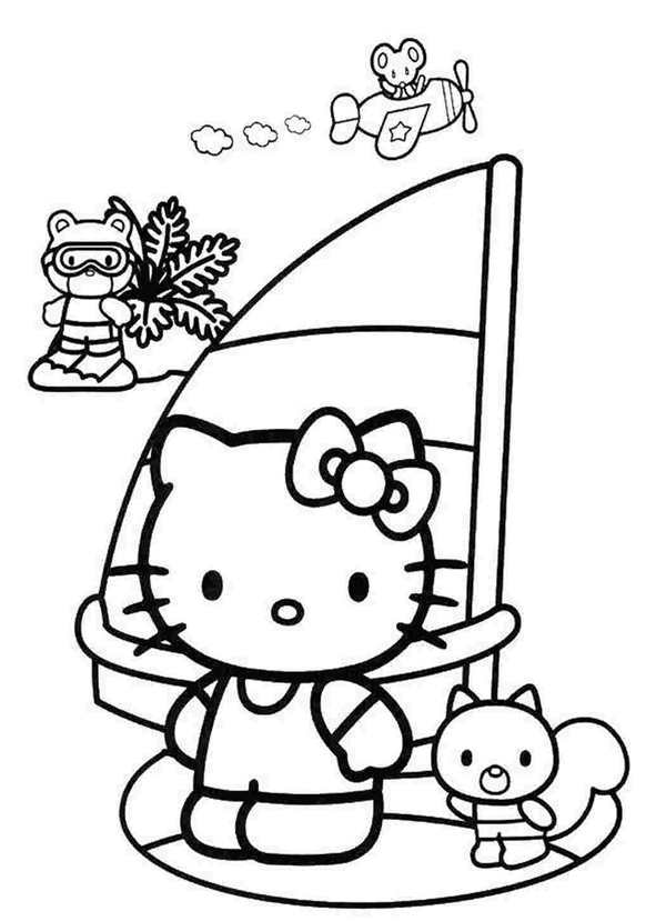 Hello, Kitty! Раскраска