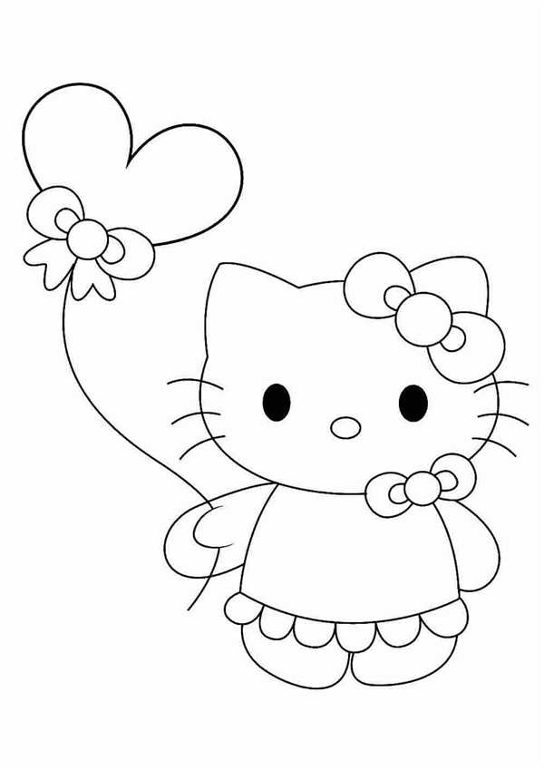 Раскраска Kitty наmarket приключении
