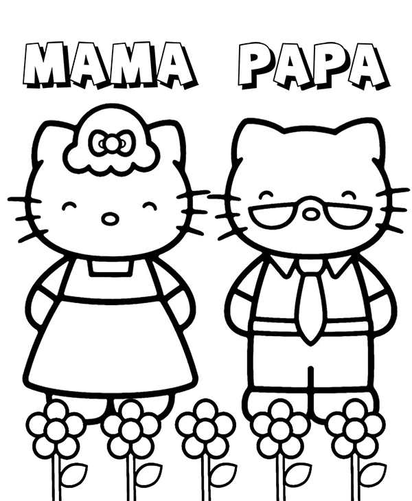 Раскраска Kitty наmarket приключении