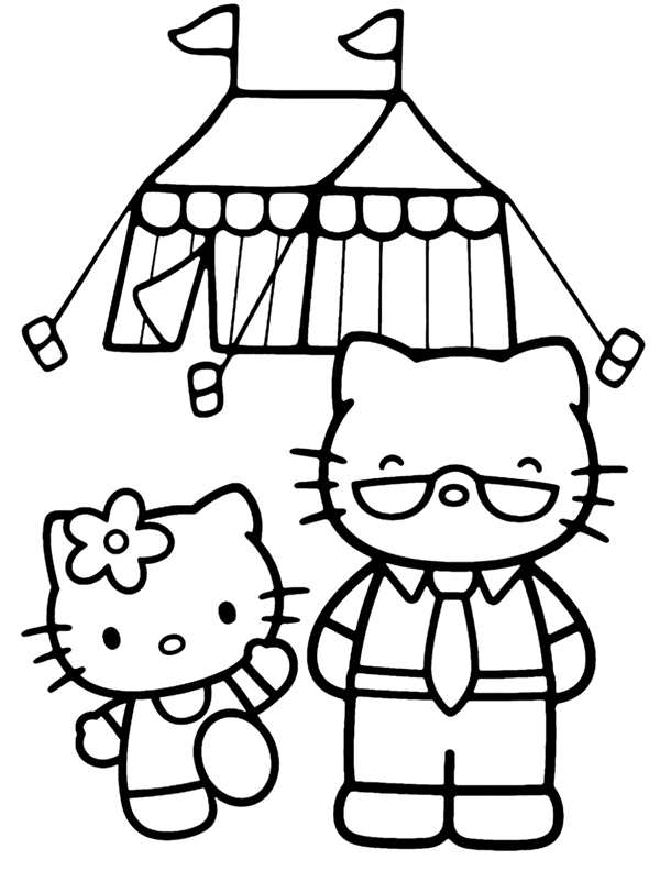 Sanrio персонажи раскраски