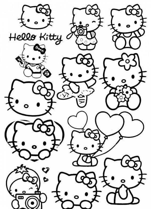Одежда для бумажной hello Kitty
