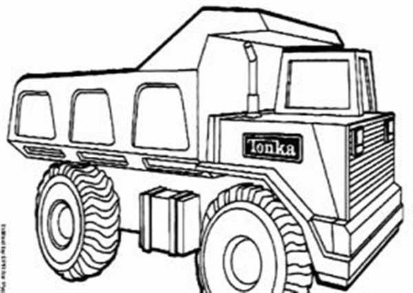 Раскраска. Самосвал