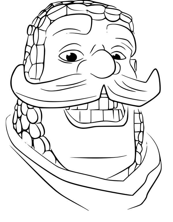 Раскраски Clash Royale принц