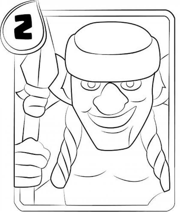 Король варваров Clash of Clans раскраска