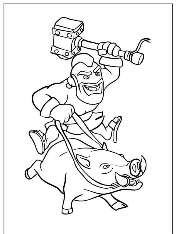 Раскраска игра Clash Royale