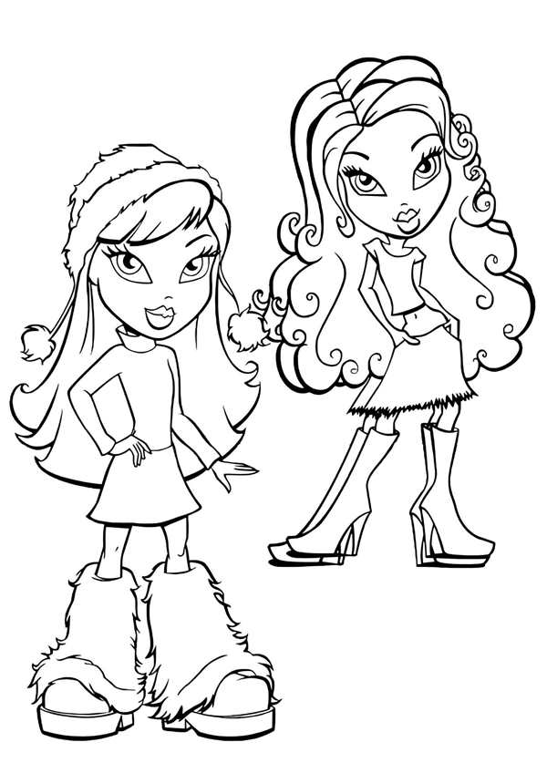 Bratz куклы раскраски