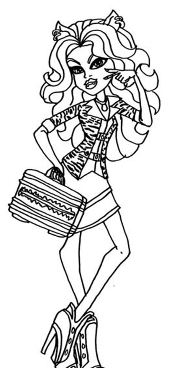 Monster High раскраски Рошель