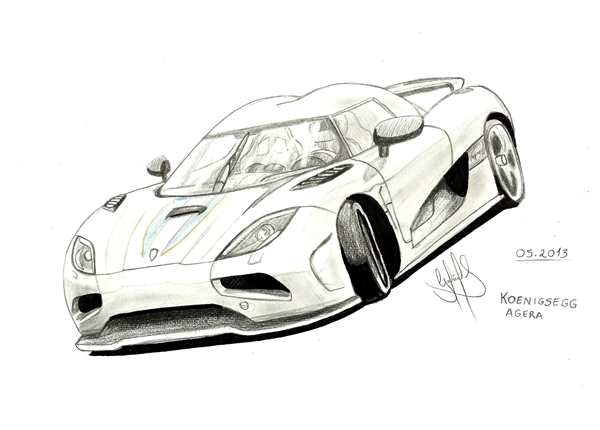 Раскраска Koenigsegg Agera r