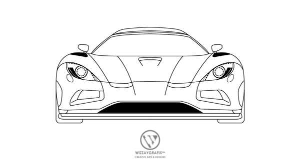 Раскраска Koenigsegg Agera r