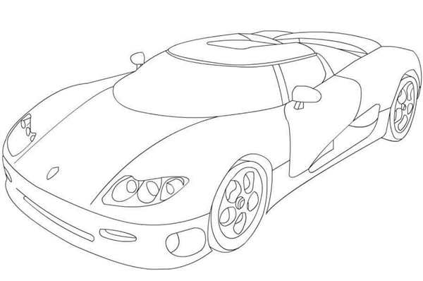 Раскраски Koenigsegg Agera
