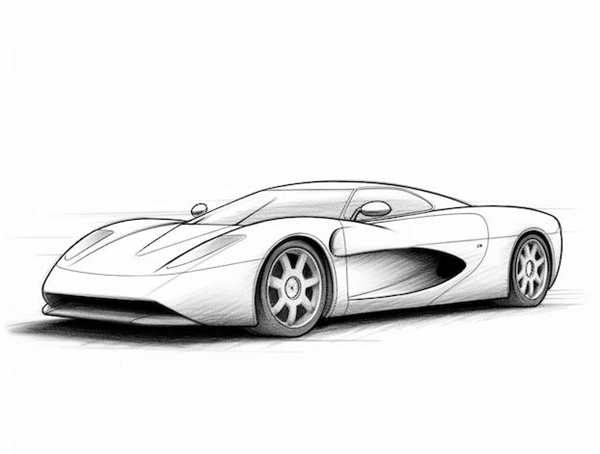 Раскраска. Гоночные автомобили