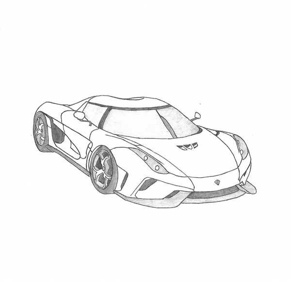 Раскраска Кoenigsegg Создай Машину