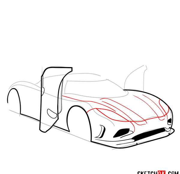 Раскраска Кoenigsegg Создай Машину