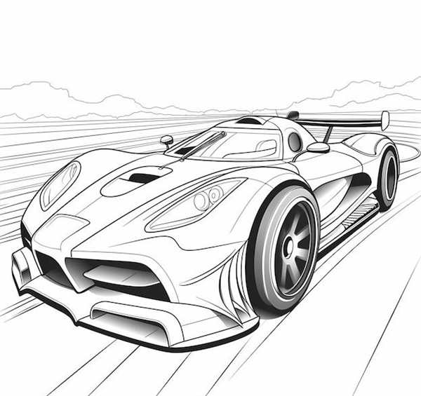 Раскраска Кoenigsegg Создай Машину