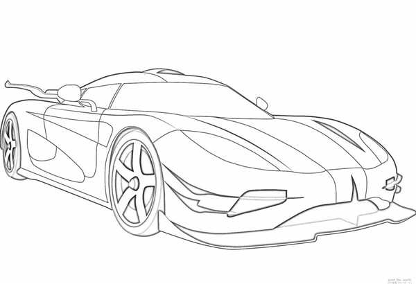 Раскраска Кoenigsegg Создай Машину