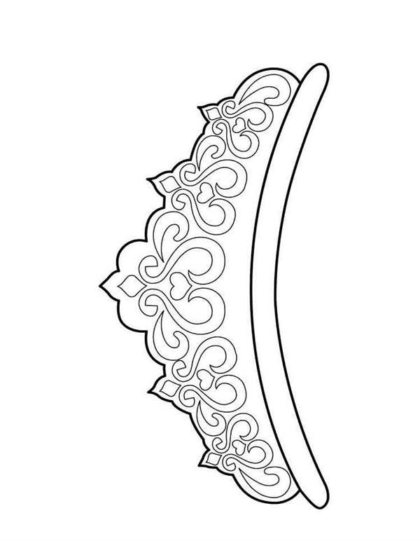 Кокошник рисунок