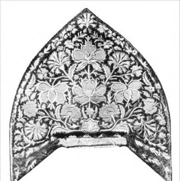 Кокошник трафарет