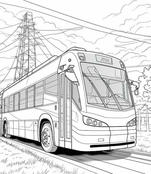 Раскраска автобус ПАЗ 3205