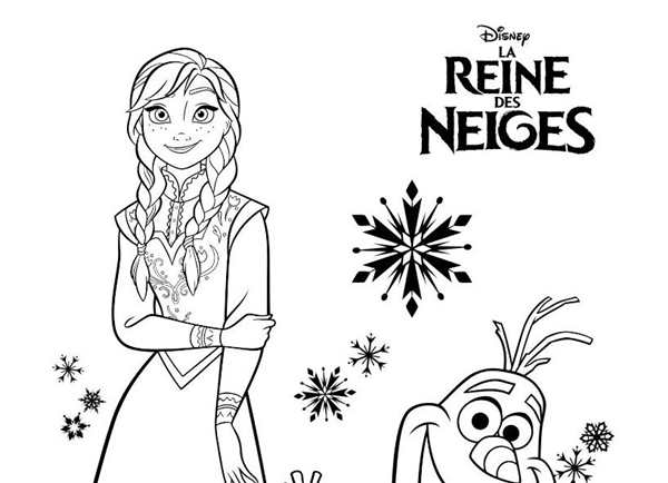 Раскраска Anna Elsa