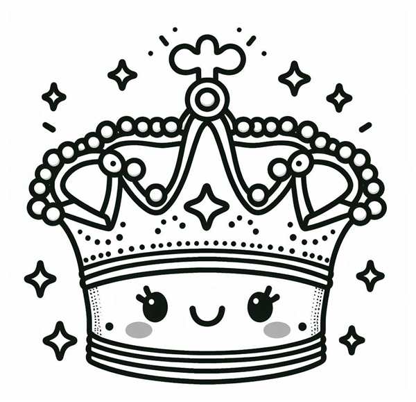 Корона для раскрашивания
