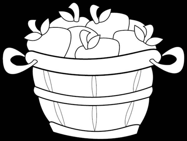 Корзина раскраска