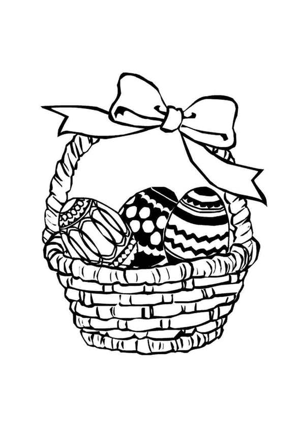 Корзина раскраска