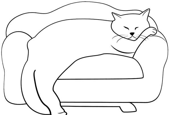 Раскраска. Котики
