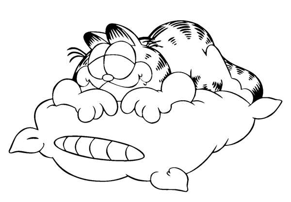 Cat nap раскраска