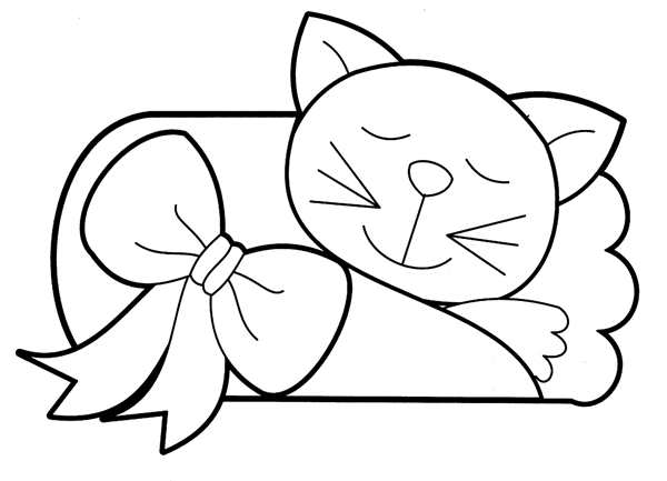 Котенок. Раскраска