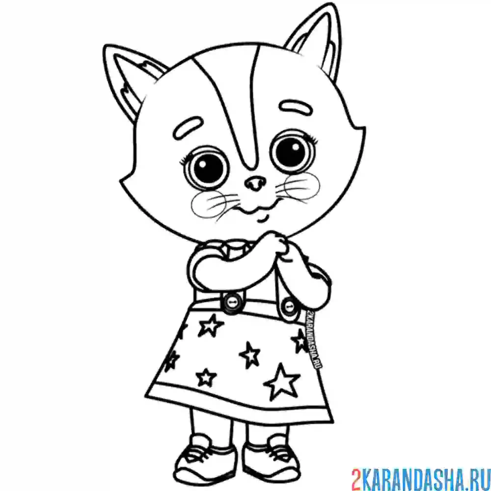 Кот Саймон с битой