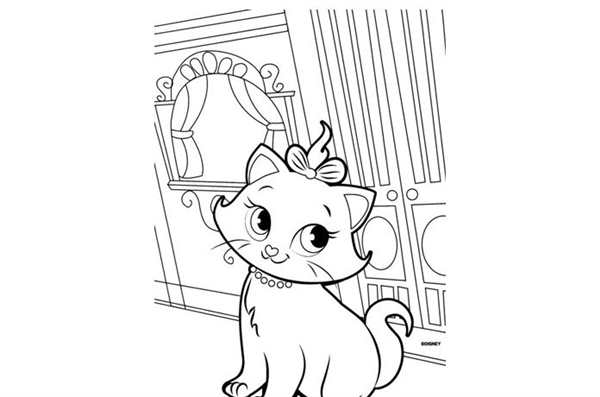 Раскраска кошечка
