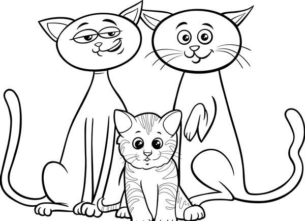 Лайн семья котов воителей