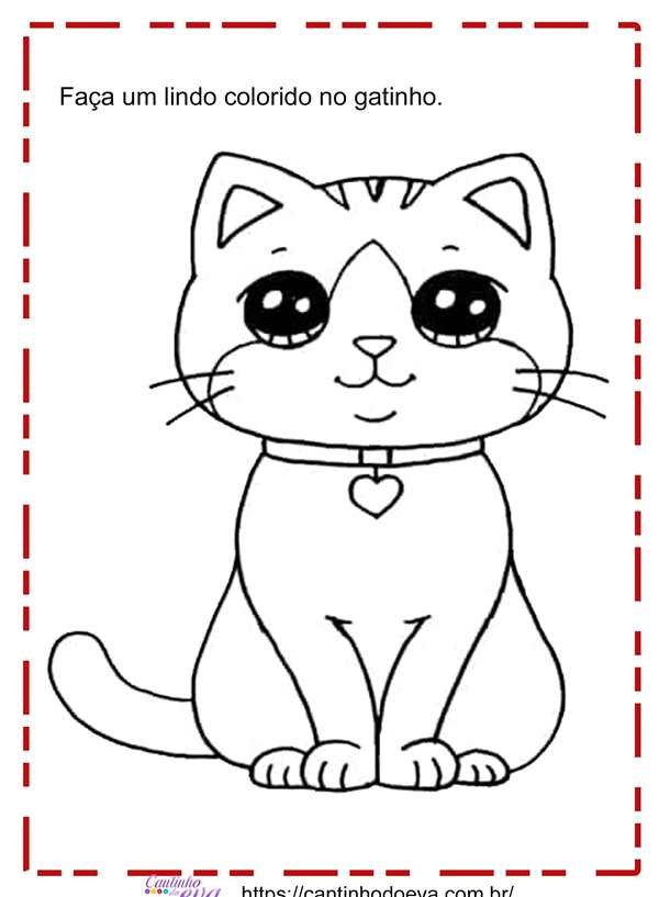 Котенок. Раскраска