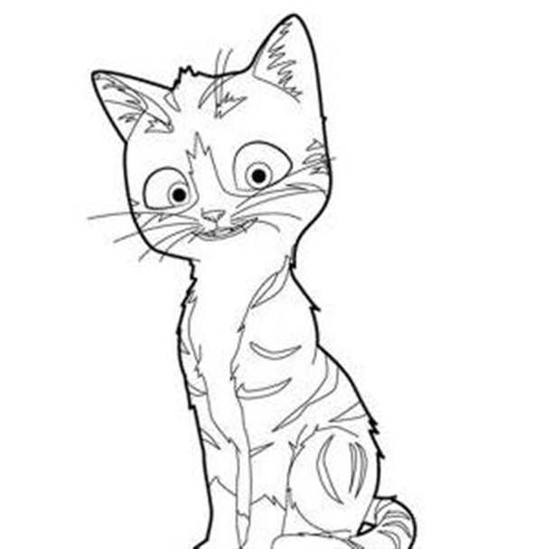 Кошки. Раскраска