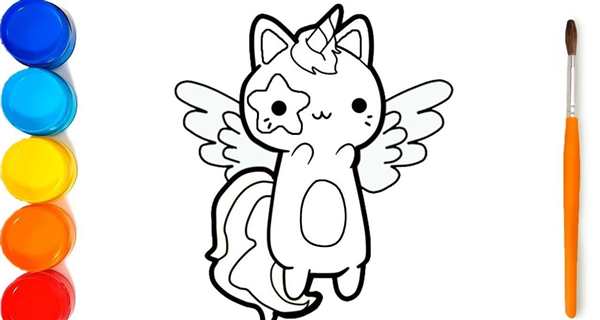 Кошка рисунок для детей