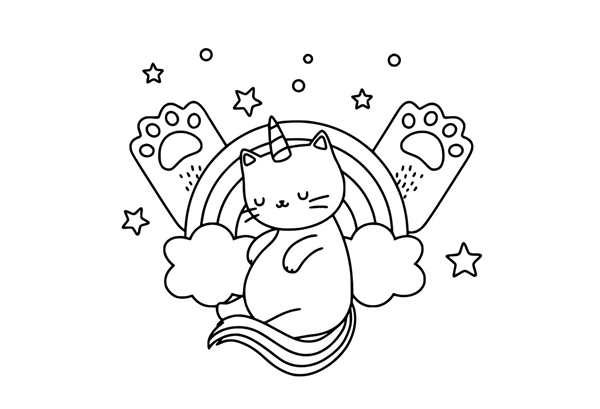 Кошечка рисунок