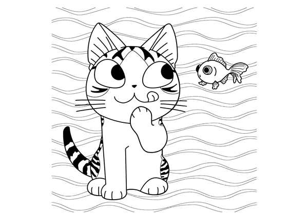 Раскраска котята в корзинке