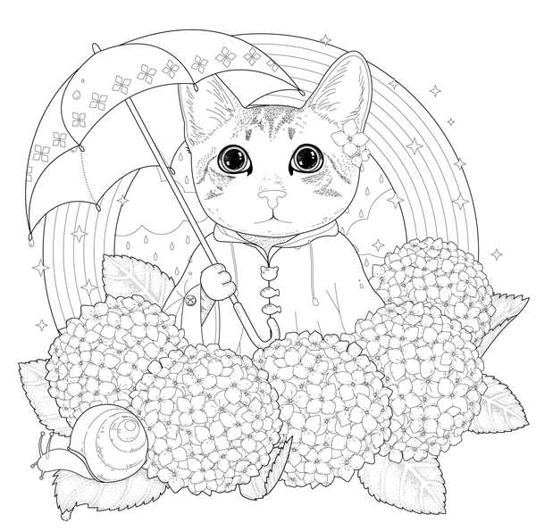 Котенок. Раскраска