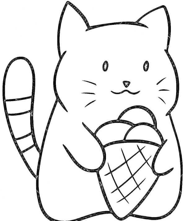 Котенок. Раскраска