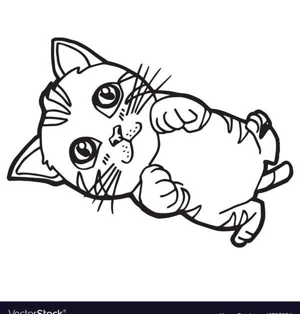 Кошки. Раскраска
