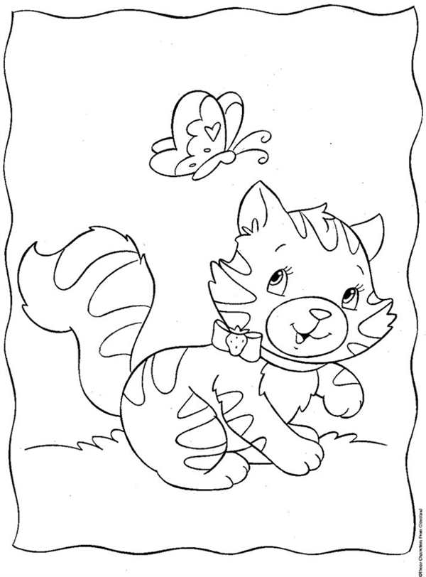 Кошка Единорог раскраска