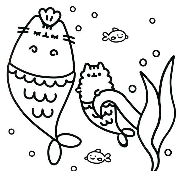Раскраска. Котики