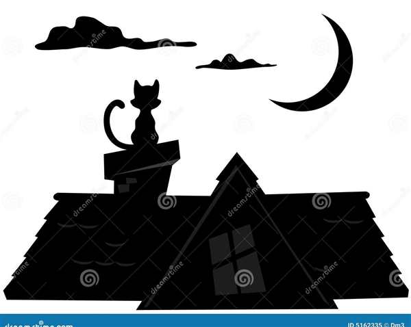 Коты на крыше раскраска