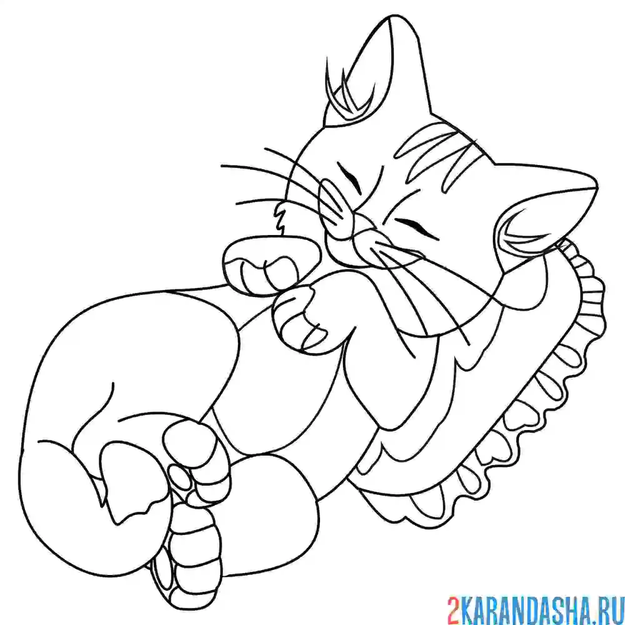 Котенок. Раскраска