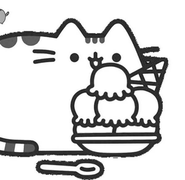 Кошка Единорог раскраска